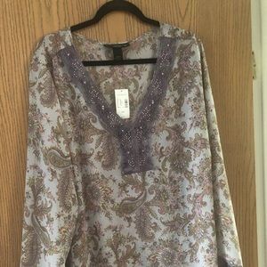 Lane Bryant sheer blouse